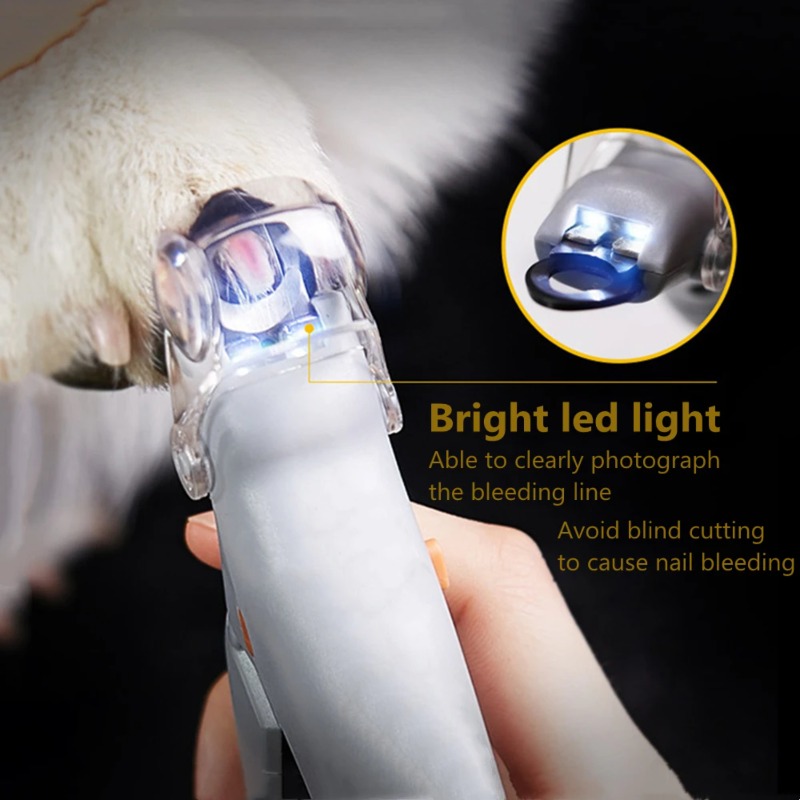 Home Bathroom Cleaner - 1PC Pet Nail Clipper with LED