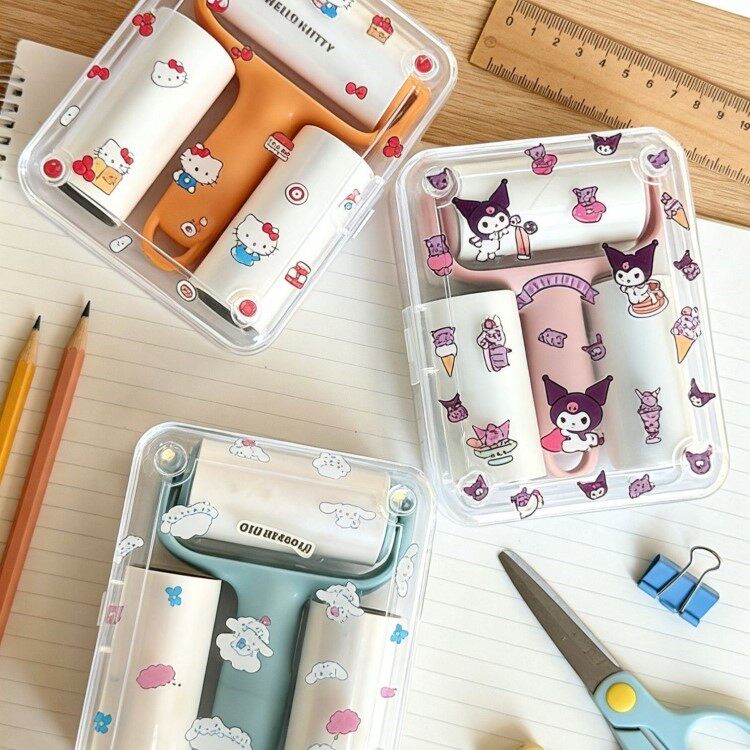 Home Bathroom Cleaner - Cute Kitty Mini Lint Roller Portable