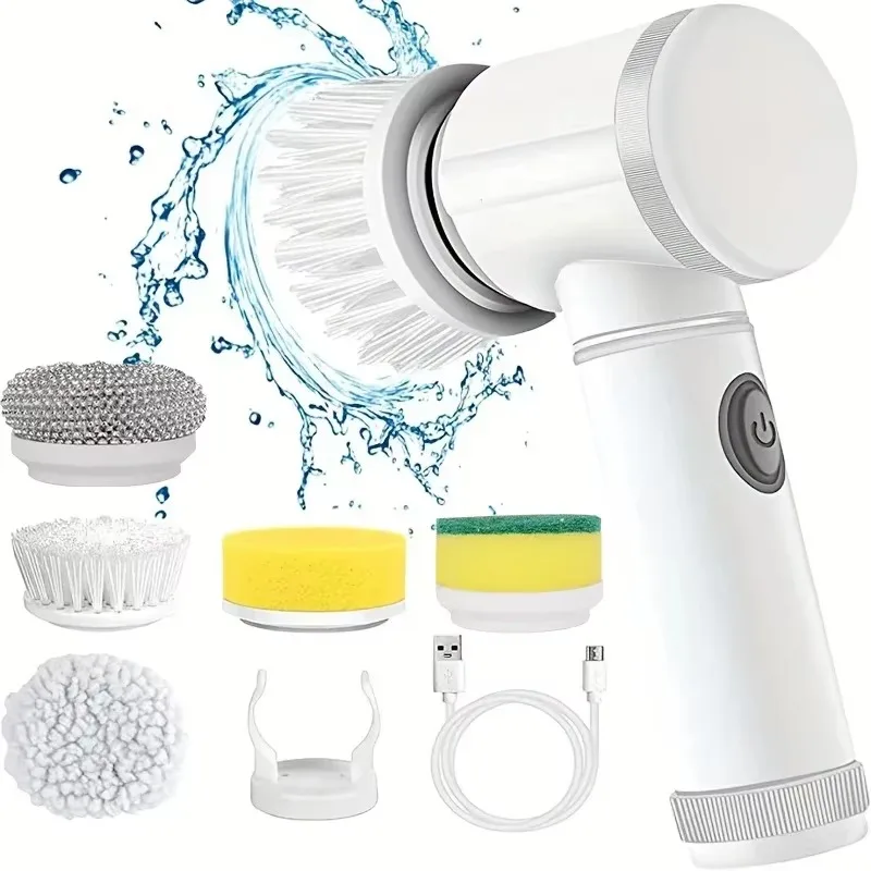 Home Bathroom Cleaner - New Cordless Spin Scrubber Electric Rechargeable