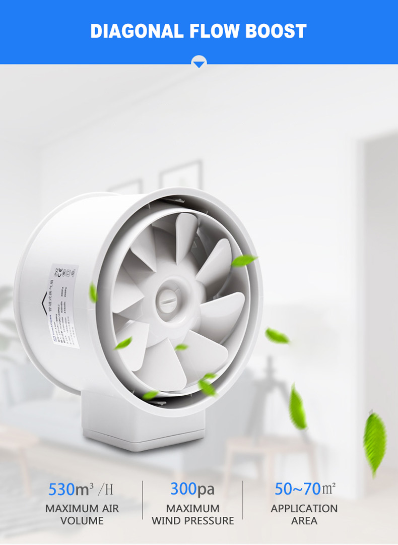 2026 6'' Inline Duct Fan Air V - Home Bathroom Extractor Fan recension och pris