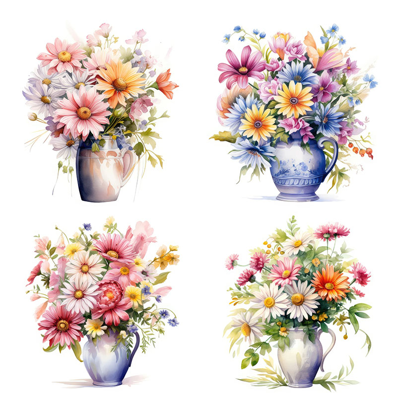 C51# Minimalist flowers  Wall  - Home Bathroom Wall Tiles recension och pris