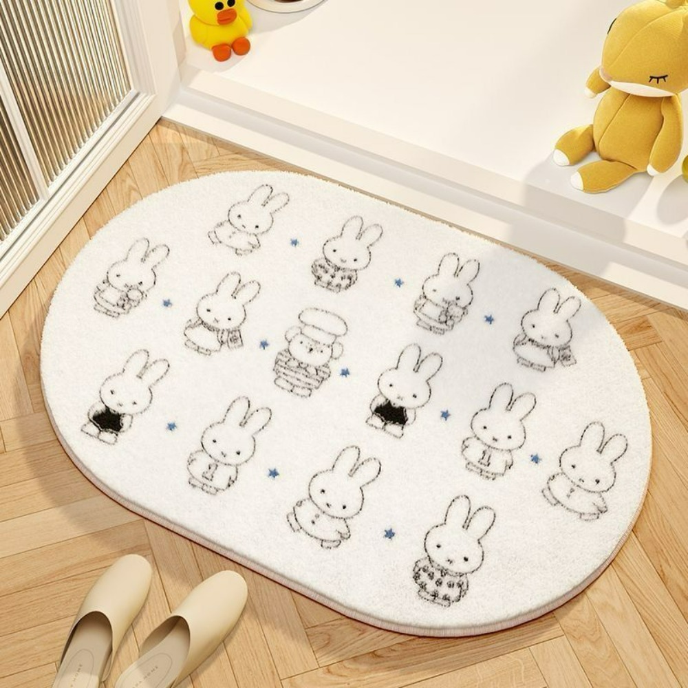 Miffy Cartoon Floor Mat Soft I - Home Goods Bathroom Decor recension och pris