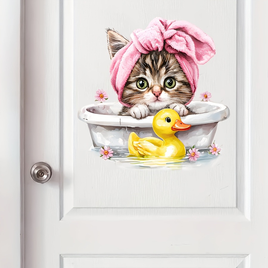 Cute cartoon Cat Bathroom Wall - Home Bathroom Wall Tiles recension och pris