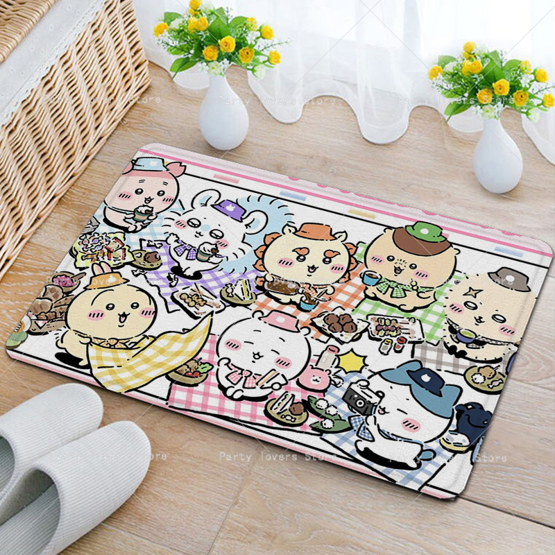 Anime Chiikawas Flannel Carpet - Home Goods Bathroom Decor recension och pris