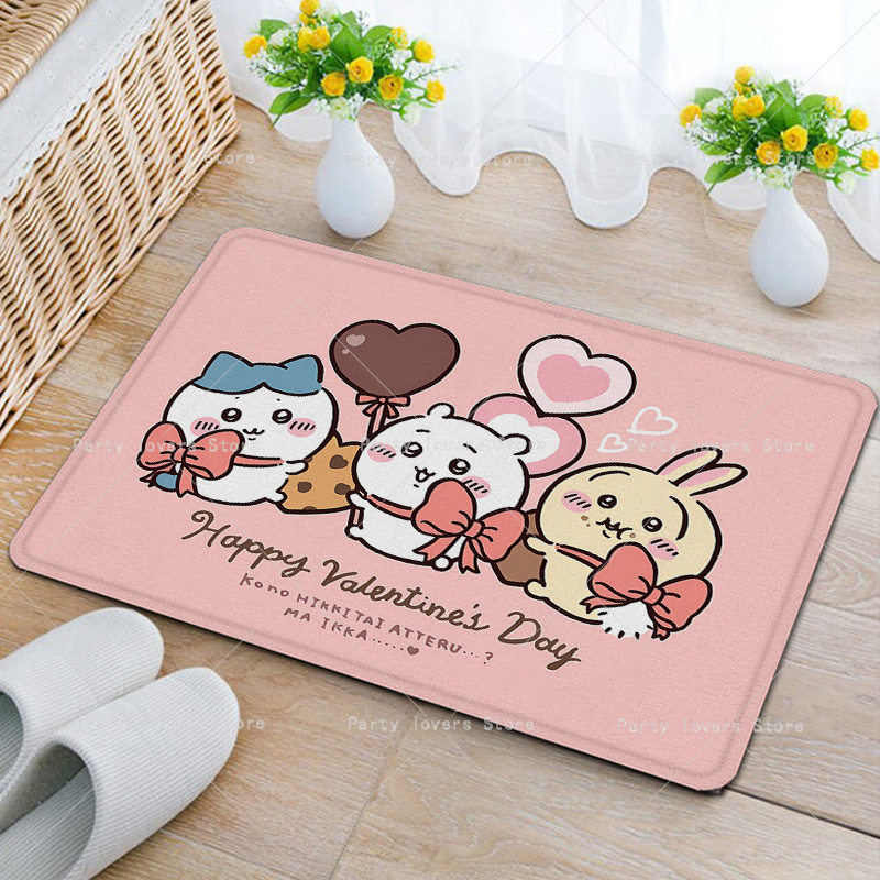 Anime Chiikawas Flannel Carpet - Home Goods Bathroom Decor recension och pris