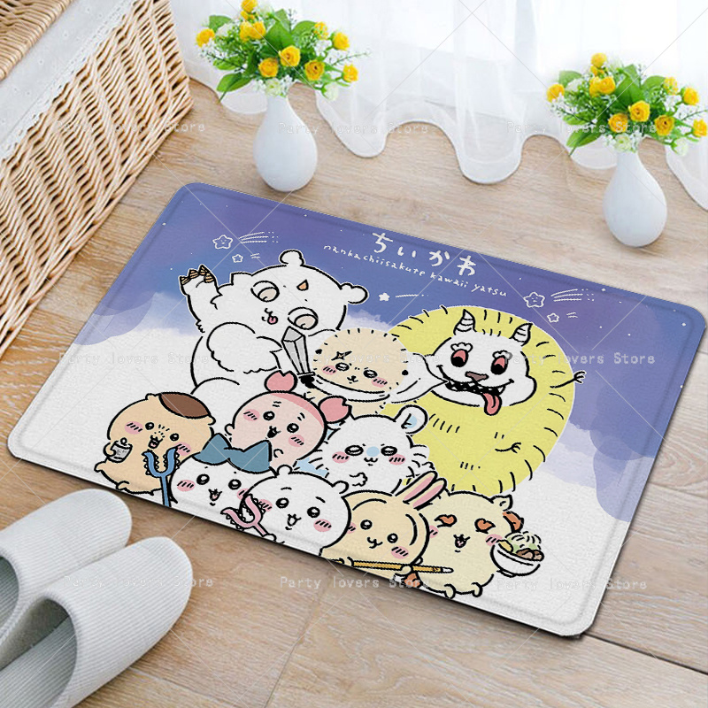 Anime Chiikawas Flannel Carpet - Home Goods Bathroom Decor recension och pris