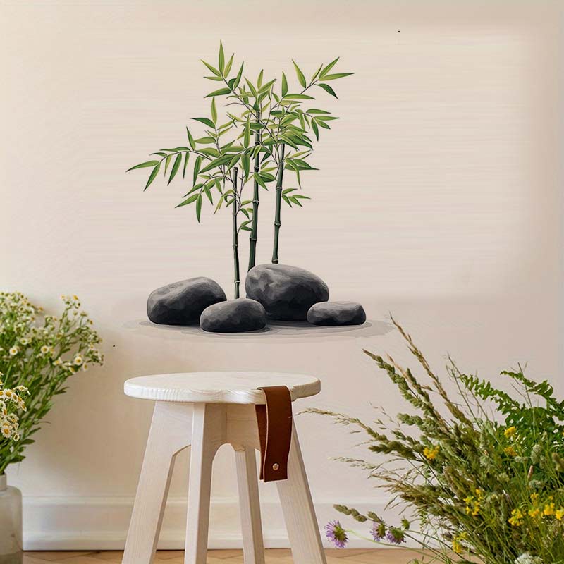 Ink Bamboo Wall Sticker Bathro - Home Bathroom Wall Tiles recension och pris