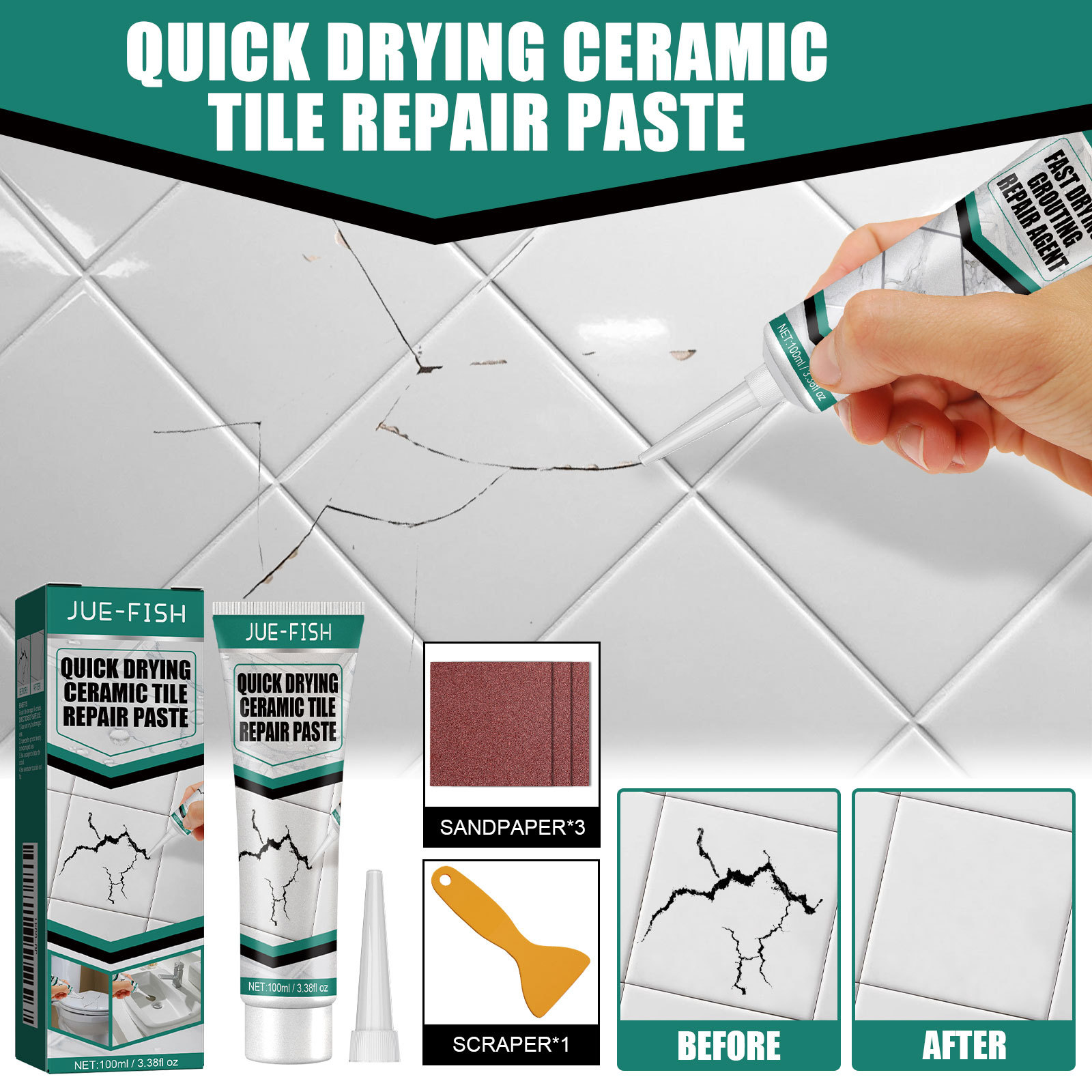 Tile Filler Waterproof Tile Re - Home Bathroom Wall Tiles recension och pris