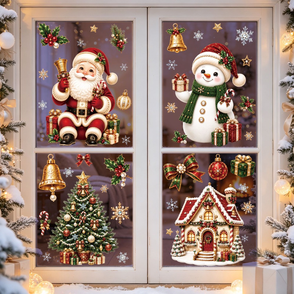 Christmas 2027 New Window Stic - Home Bathroom Wall Tiles recension och pris