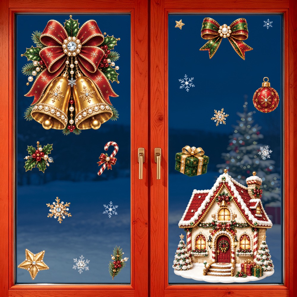 Christmas 2027 New Window Stic - Home Bathroom Wall Tiles recension och pris