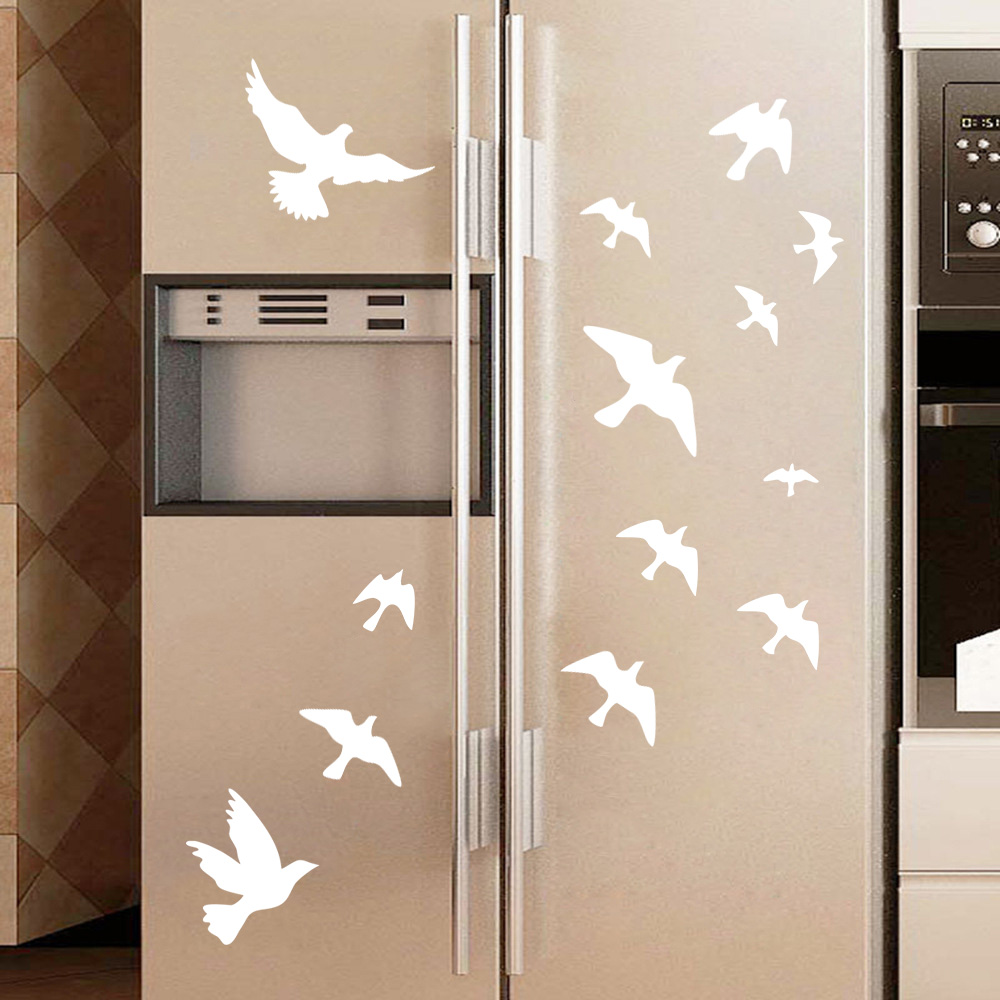 12Pcs/set Bird Wall Stickers H - Home Bathroom Wall Tiles recension och pris