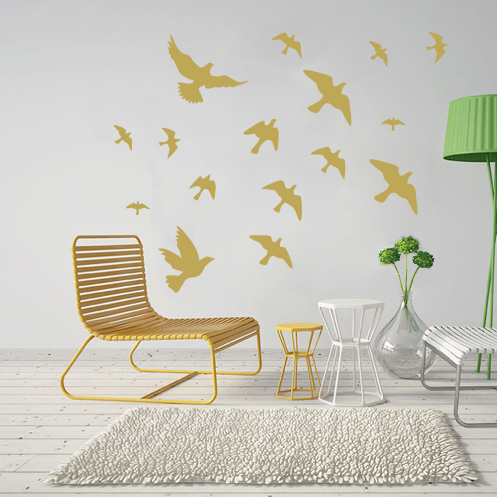 12Pcs/set Bird Wall Stickers H - Home Bathroom Wall Tiles recension och pris