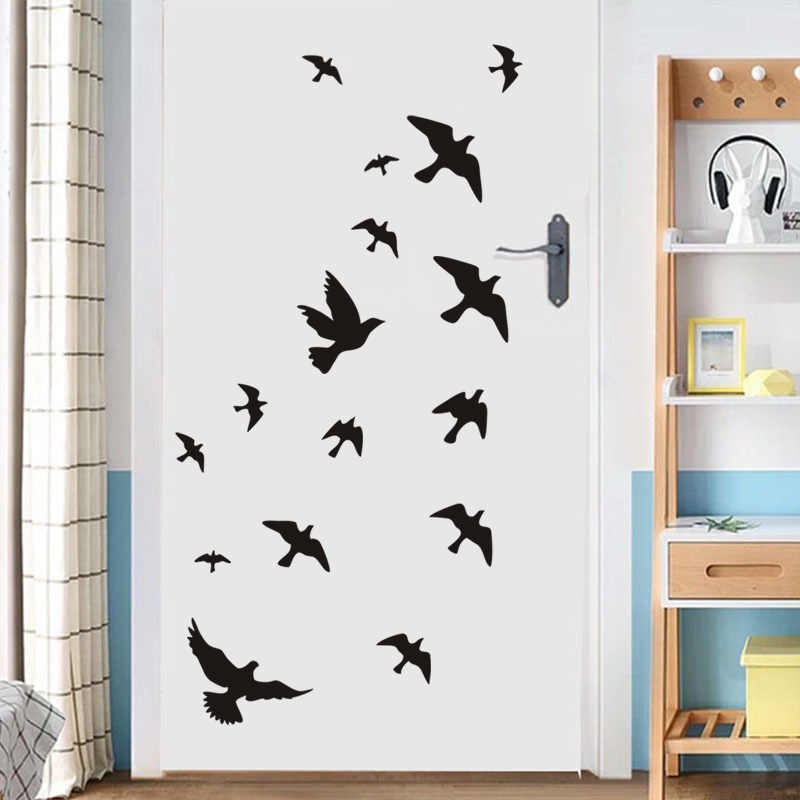 12Pcs/set Bird Wall Stickers H - Home Bathroom Wall Tiles recension och pris