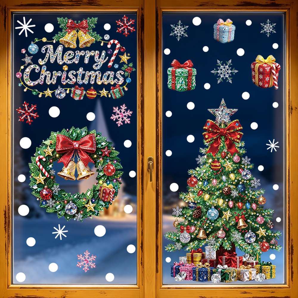 Christmas Tree & Snowman Windo - Home Bathroom Wall Tiles recension och pris