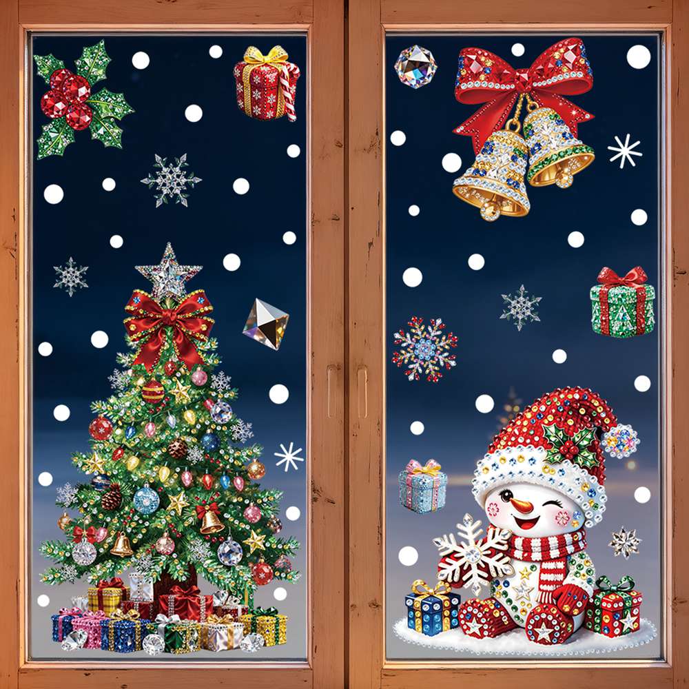 Christmas Tree & Snowman Windo - Home Bathroom Wall Tiles recension och pris