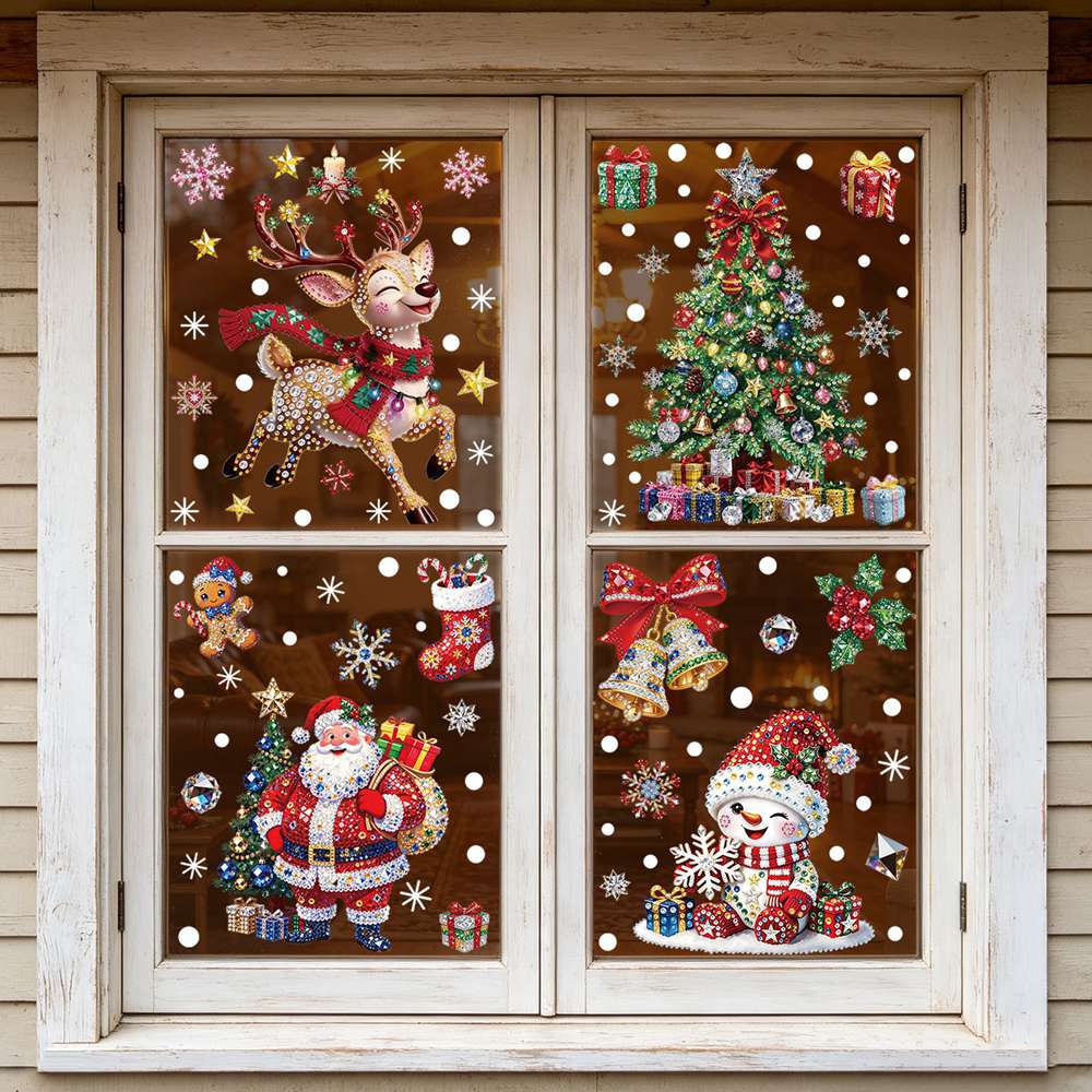 Christmas Tree & Snowman Windo - Home Bathroom Wall Tiles recension och pris