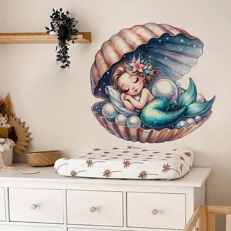 Pretty Mermaid Sticker, Water- - Home Bathroom Wall Tiles recension och pris