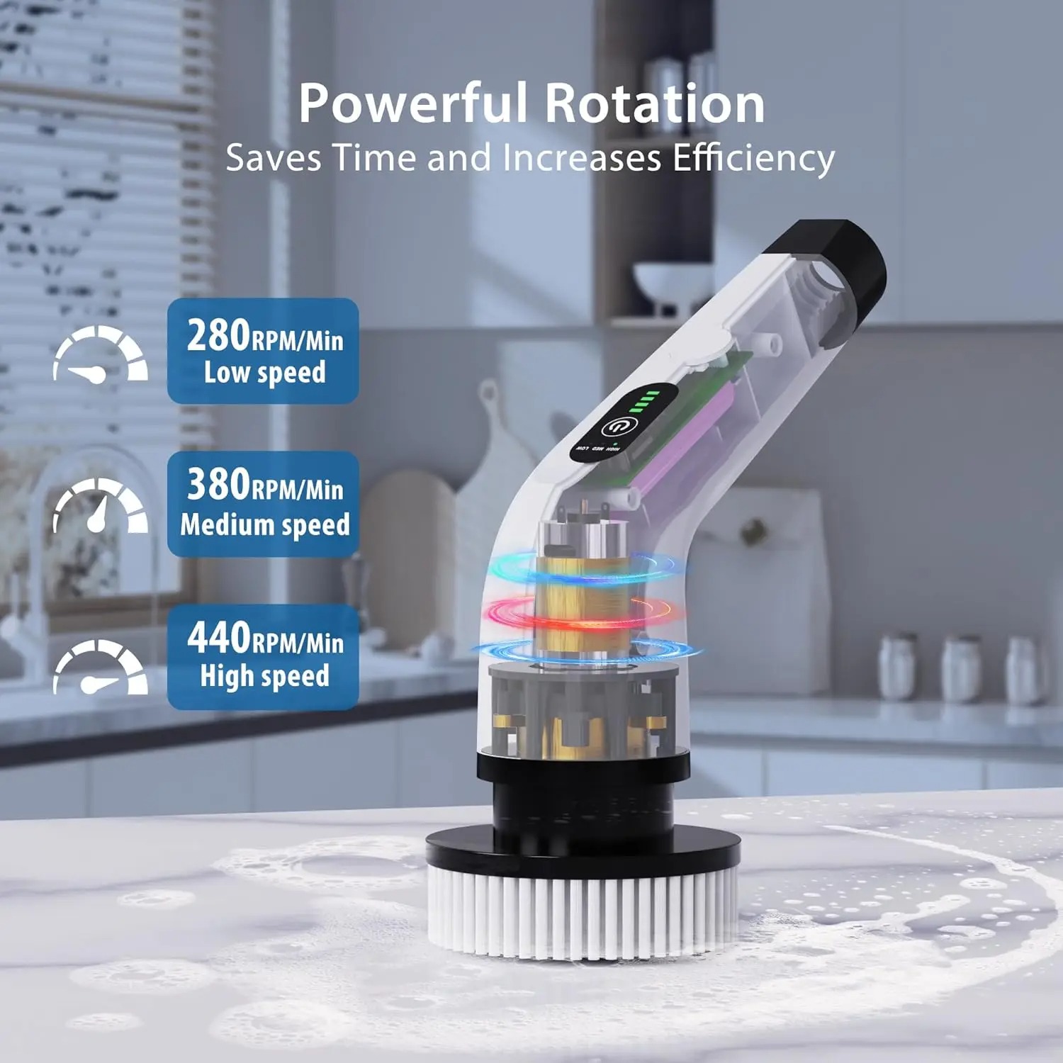 Powerful Cordless Electric Spi - Home Bathroom Cleaner recension och pris