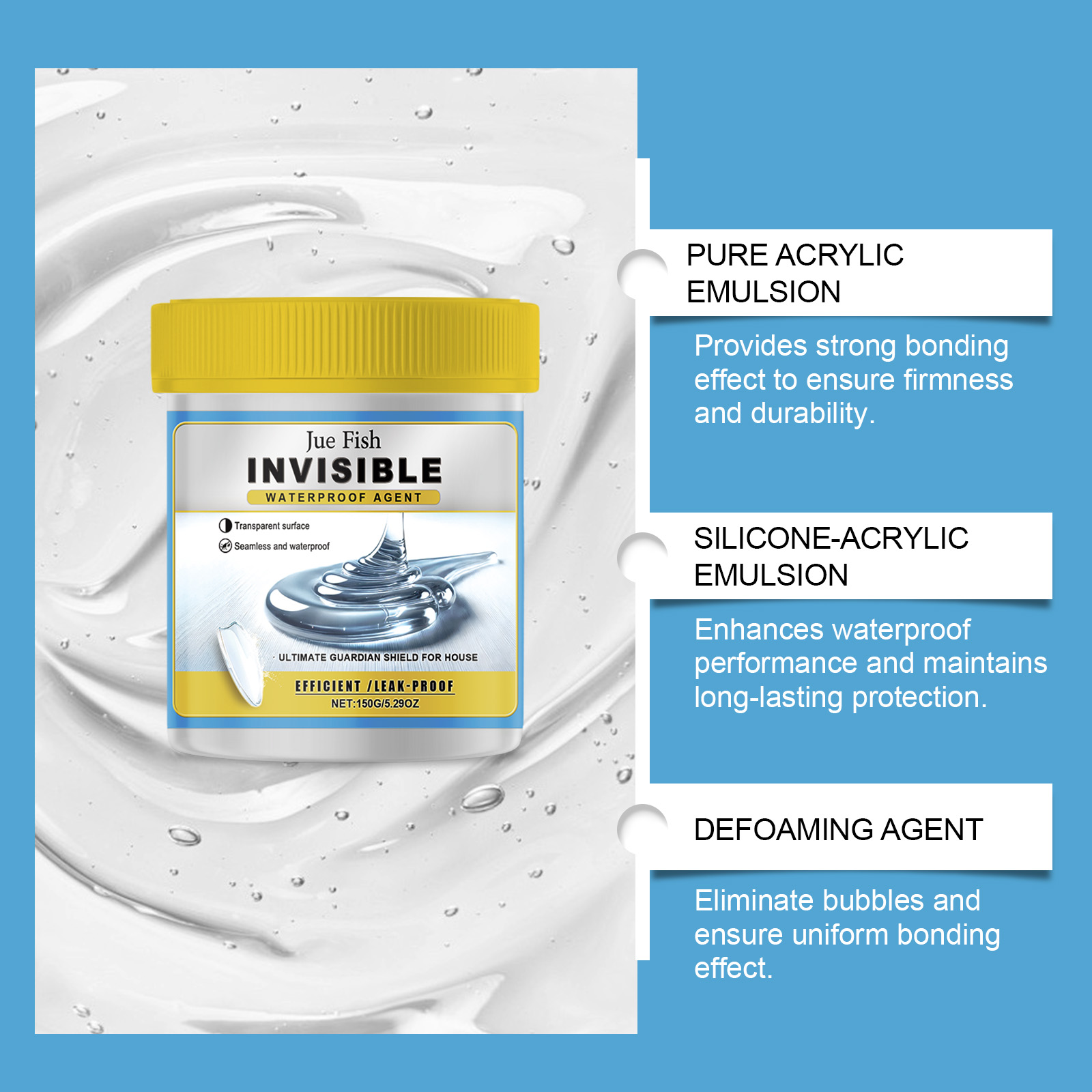 Transparent Waterproof Sealant - Home Bathroom Wall Tiles recension och pris