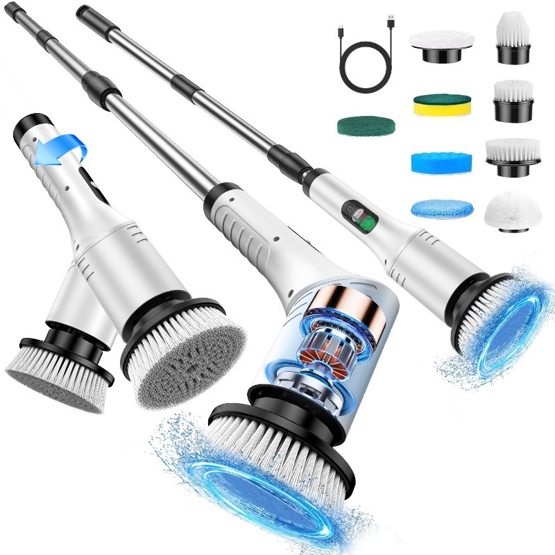 Electric Spin Scrubber 9 in 1  - Home Bathroom Cleaner recension och pris
