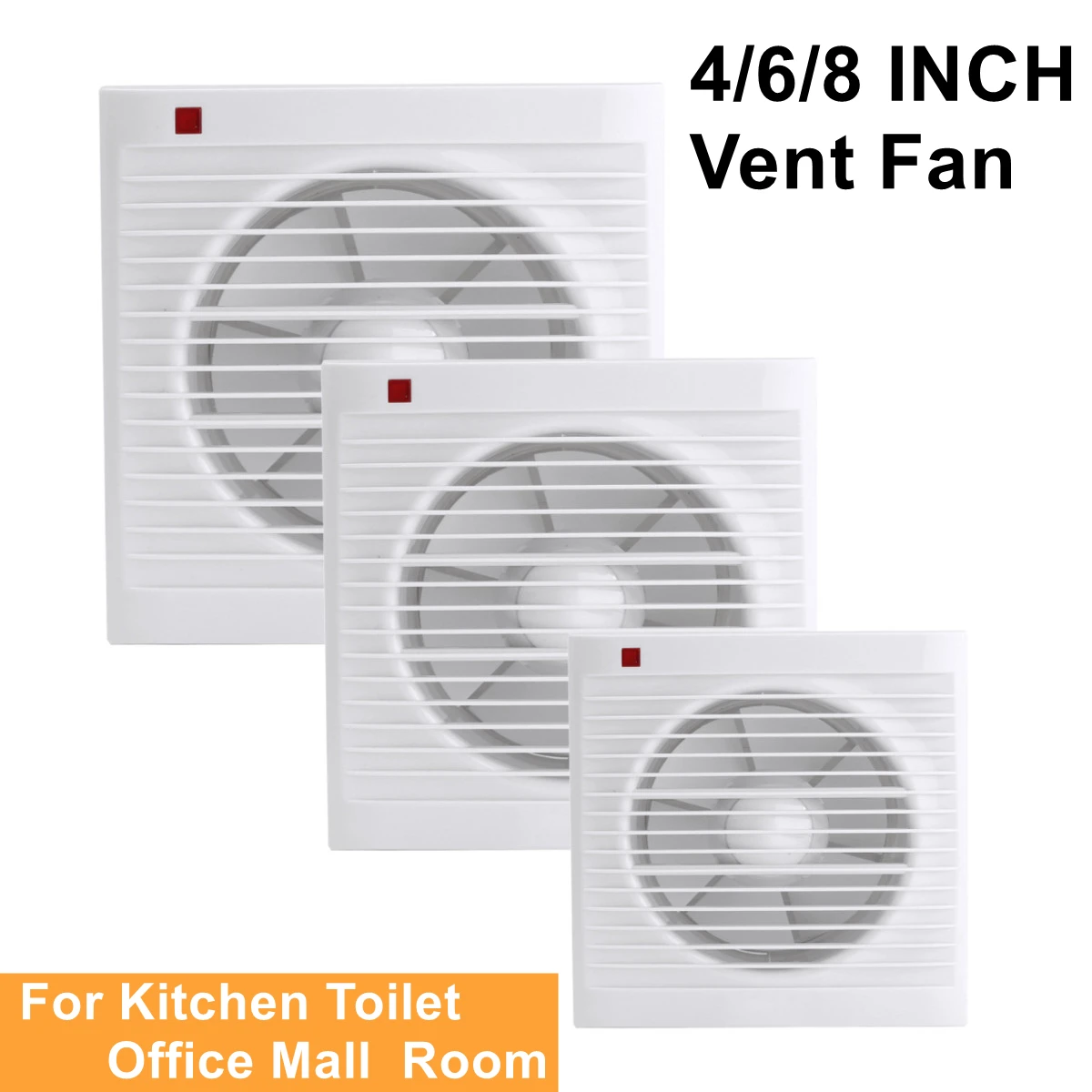 4 Inch 6 Inch 8 Inch 220V Mute - Home Bathroom Extractor Fan recension och pris