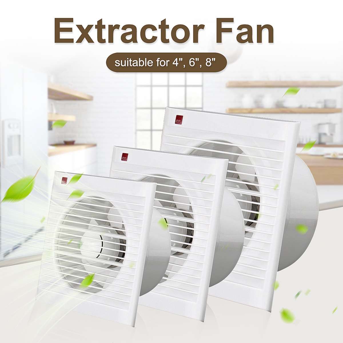 4 Inch 6 Inch 8 Inch 220V Mute - Home Bathroom Extractor Fan recension och pris